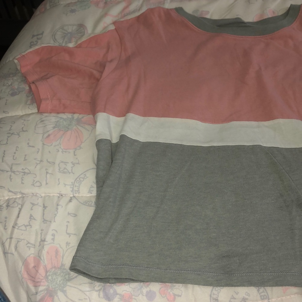 Oversized crop top shirt